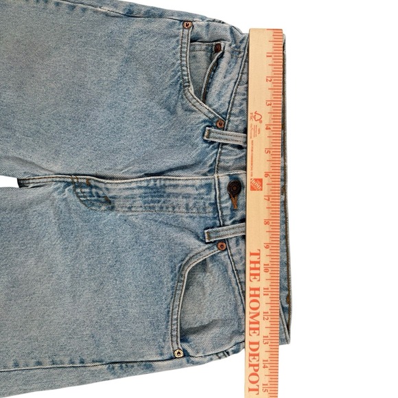Vintage‎ Levis 585 Men's 29x32 Jeans Orange Tab Straight Relaxed Y2K Blue Retro - Picture 6 of 12